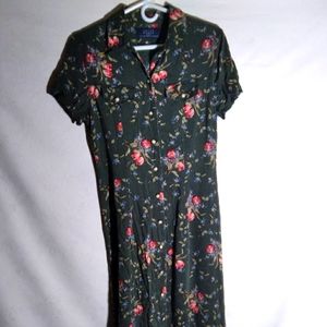 Vintage liz claiborne crazy horse denim dress